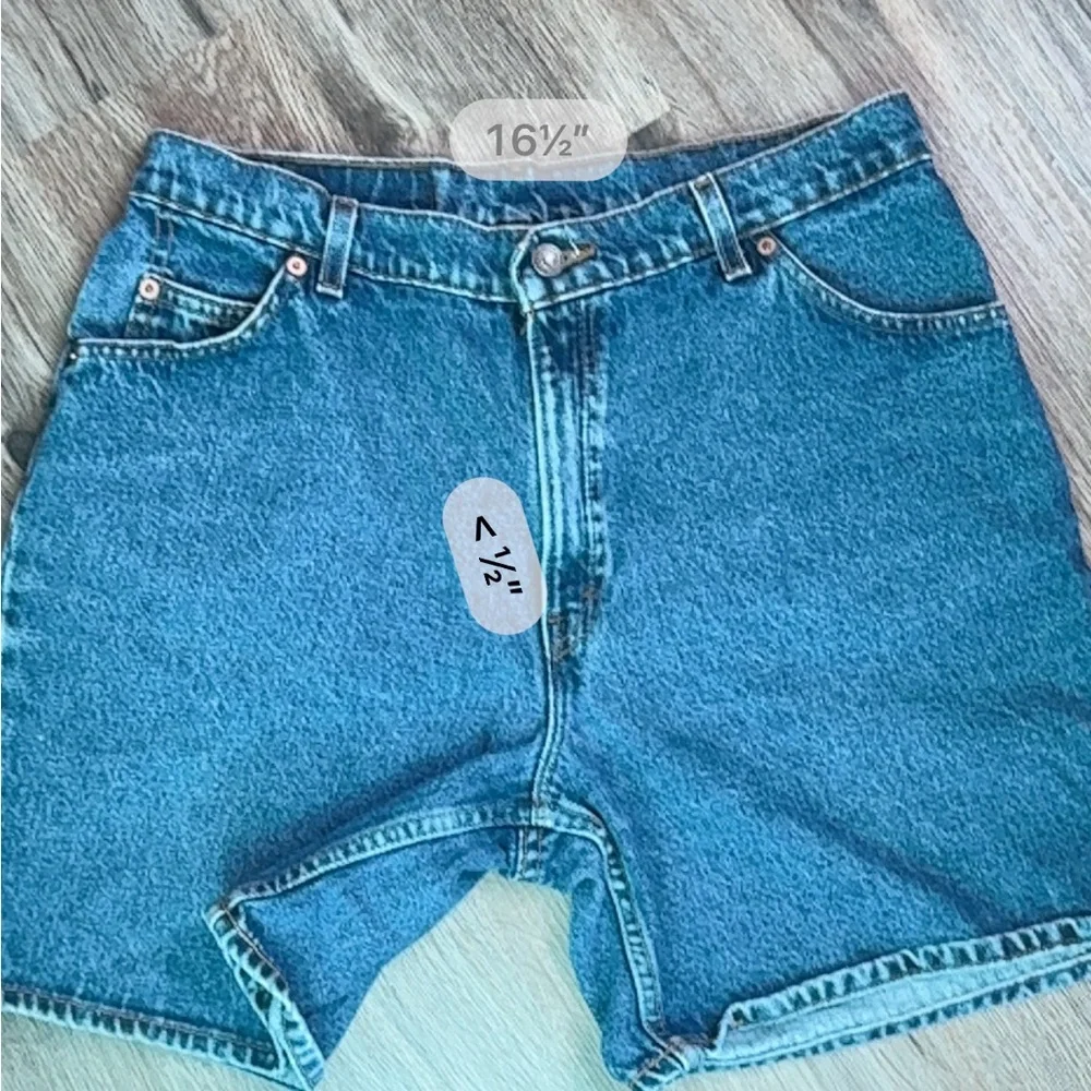Levi's Blue Denim Women’s Vintage Style 951 Jean Shorts 100% Cotton - Picture 4 of 7